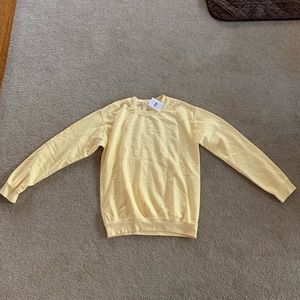 NWT Brandy Melville Yellow Crewneck